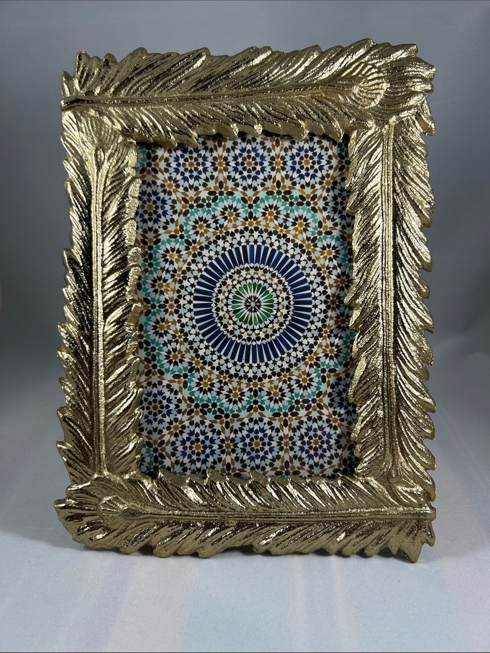 Designco Gold Leaf Decorative Photo Frame – Elegant Home Accent